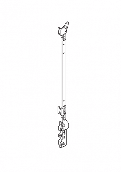 1-073 Roto Führungsstange mit Lagerplatte für Holzfenster